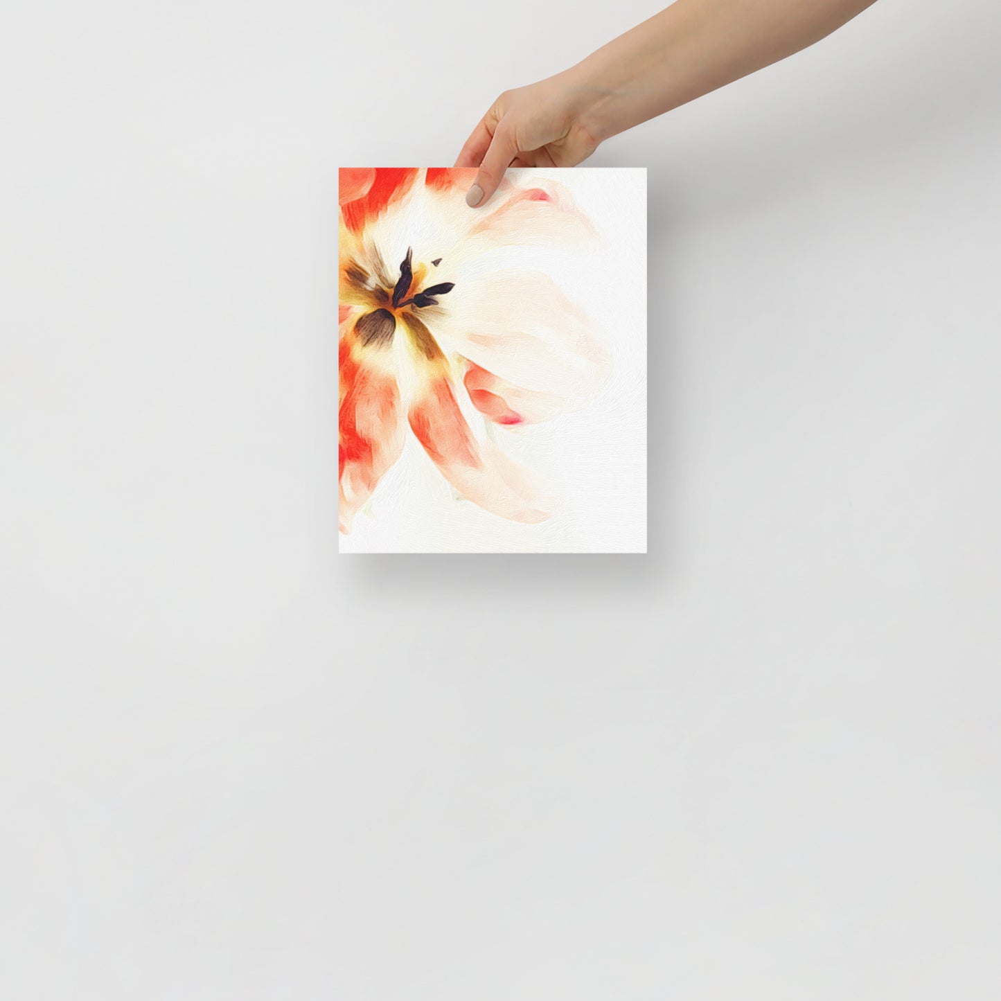 Quiet Surrender tulip artwork perfect for gallery walls with floral prints.