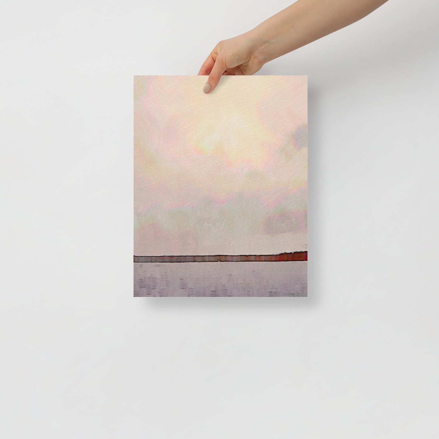 Another Horizon on Fire art print featuring vibrant Hilton Head sunset with bold orange and red hues, for a coastal-inspired living room.