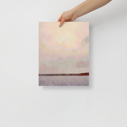 Another Horizon on Fire art print featuring vibrant Hilton Head sunset with bold orange and red hues, for a coastal-inspired living room.