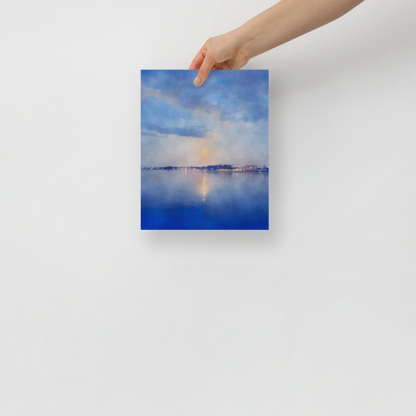 Coming Into Harbor is a Hilton Head art print for a home or office with coastal decor, showcasing a peaceful harbor scene.