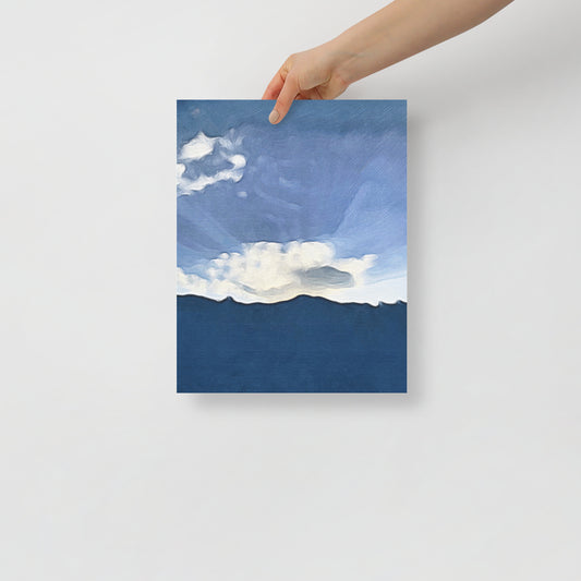 Granite Hymn mountain art print featuring rugged Colorado peaks and expansive sky, for rustic room decor.