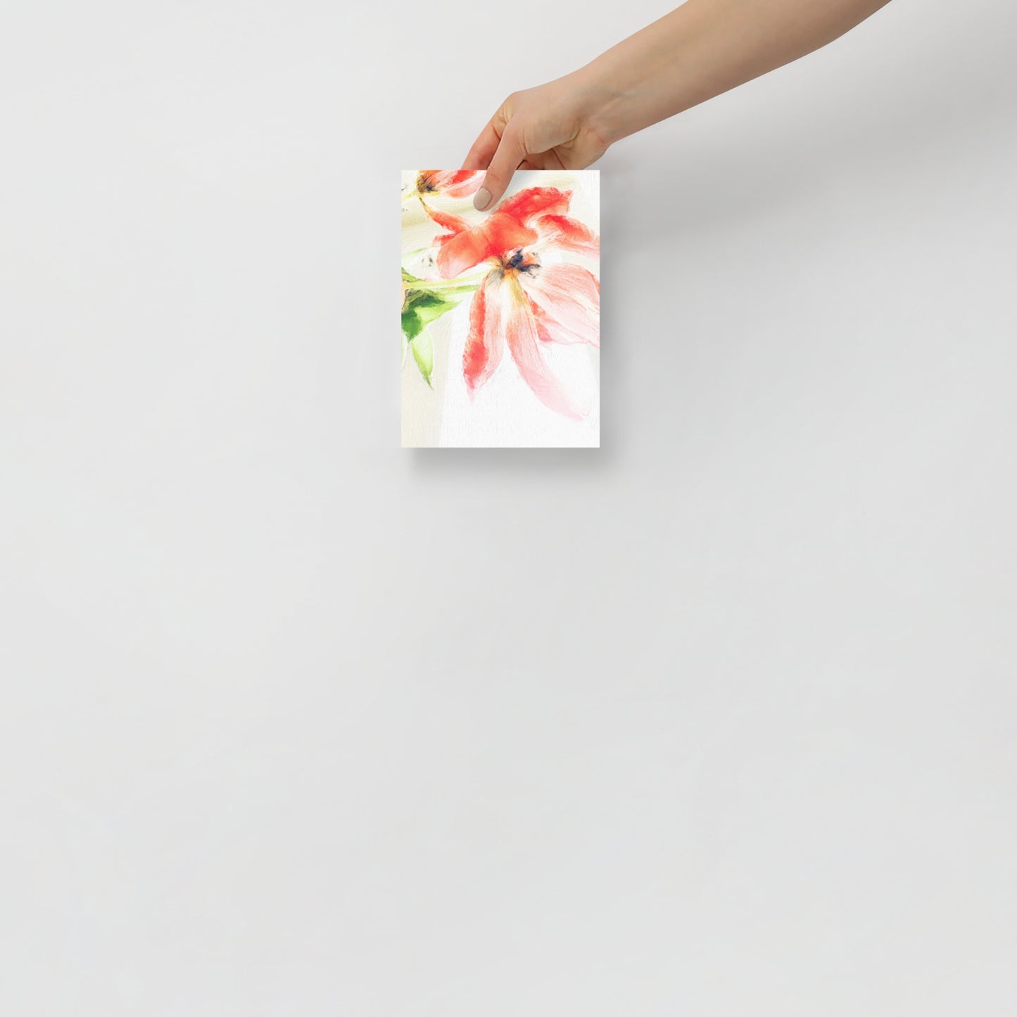 Lingering Beauty botanical wall art perfect for modern living room setting.