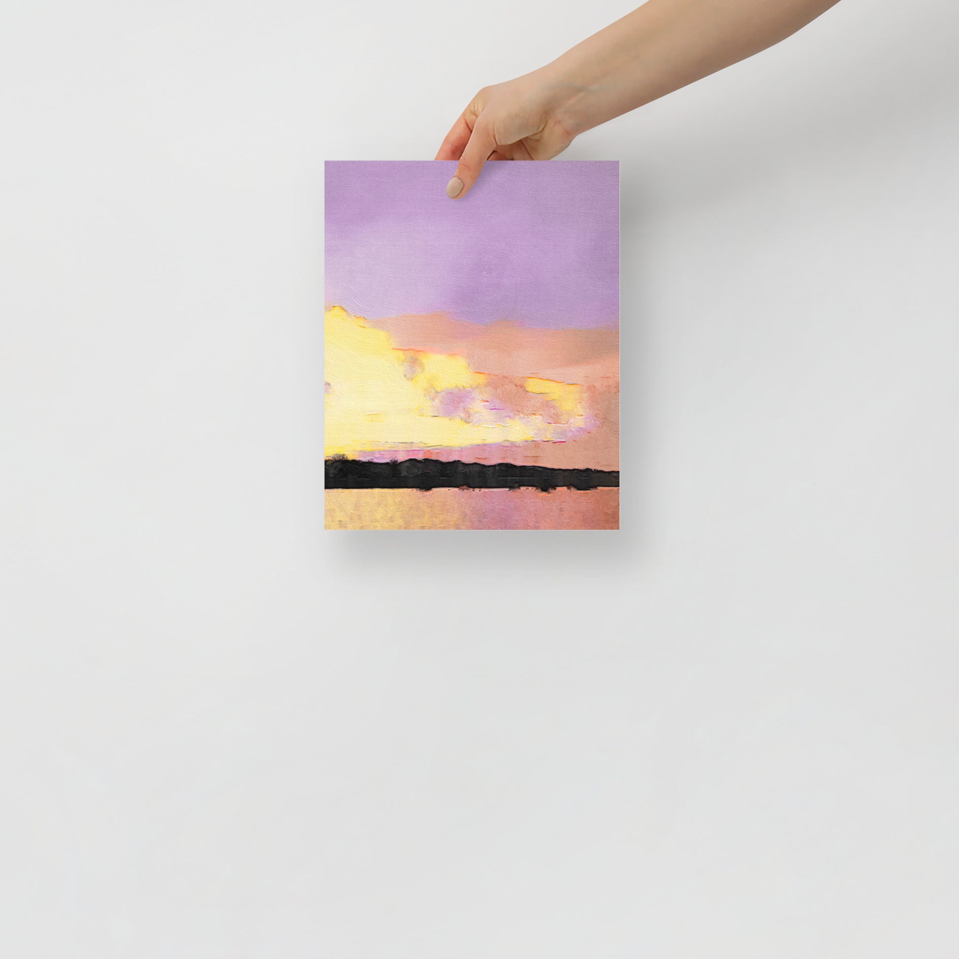 Hilton Head coastal landscape print, Shifting Light on Broad Creek, adding tranquility to a nature-inspired bedroom setting.