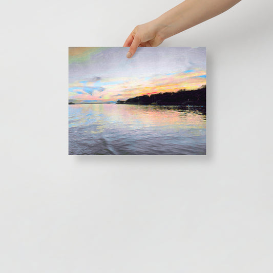 The Healing Place art print featuring a peaceful Hilton Head coastal landscape, for cozy, serene living room setting.